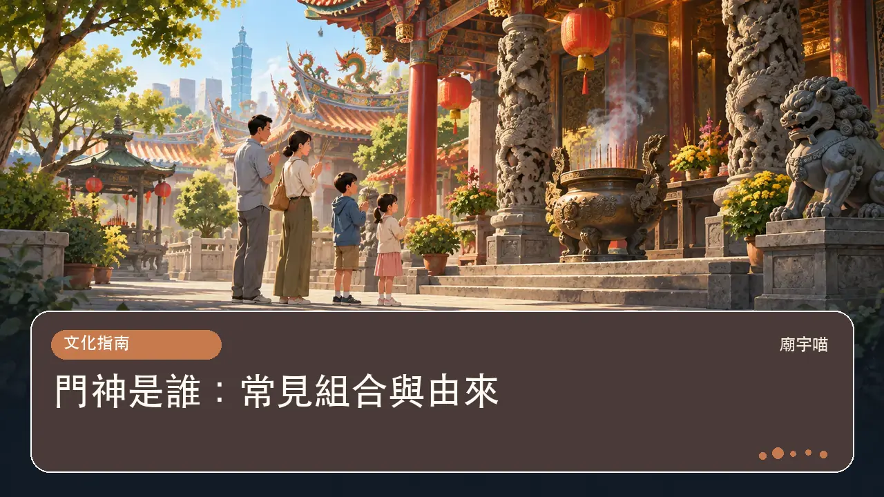 門神是誰：常見組合與由來主題插畫