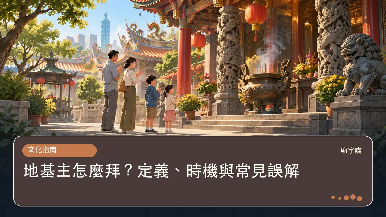 地基主怎麼拜？定義、時機與常見誤解主題插畫