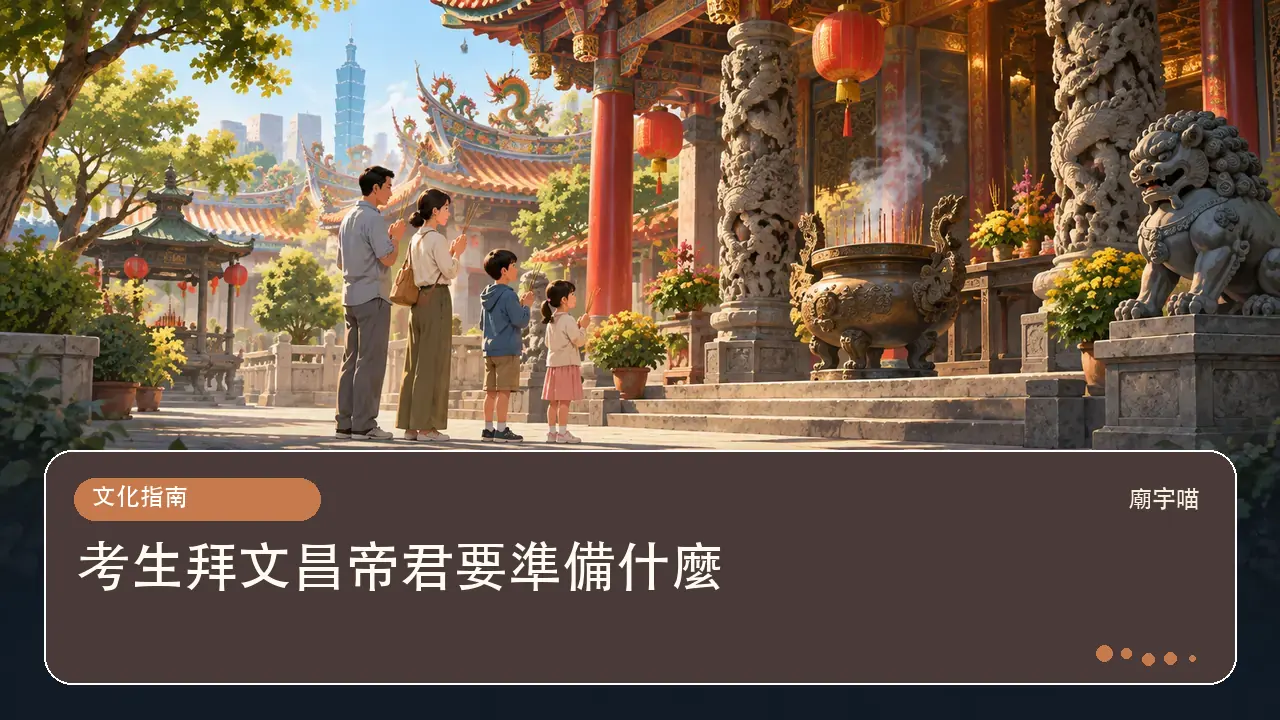 考生拜文昌帝君要準備什麼主題插畫